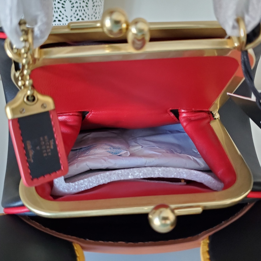 Coach Disney Mickey Mouse X Kisslock Bag - Picture 12 of 16